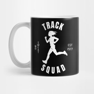 Womens Athletics Track Squad Girl Athlete Gift Mug